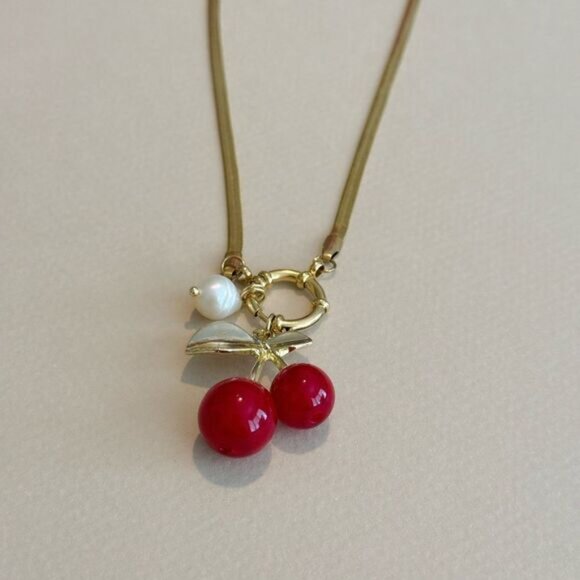 Cherry Necklace N1316 - Picture 4 of 5
